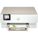 HP ENVY Inspire 7220e Trådløst All-in-One Farve Printer, Instant Ink; Kopimaskine, scanner, Multifunktionsprinter Lys grå/Beige, Instant Ink; Kopimaskine, scanner, Termisk inkjet, Farveudskrivning, 4800 x 1200 dpi, A4, Direkte udskrivning, Beige