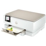 HP ENVY Inspire 7220e Trådløst All-in-One Farve Printer, Instant Ink; Kopimaskine, scanner, Multifunktionsprinter Lys grå/Beige, Instant Ink; Kopimaskine, scanner, Termisk inkjet, Farveudskrivning, 4800 x 1200 dpi, A4, Direkte udskrivning, Beige