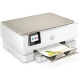 HP ENVY Inspire 7220e Trådløst All-in-One Farve Printer, Instant Ink; Kopimaskine, scanner, Multifunktionsprinter Lys grå/Beige, Instant Ink; Kopimaskine, scanner, Termisk inkjet, Farveudskrivning, 4800 x 1200 dpi, A4, Direkte udskrivning, Beige