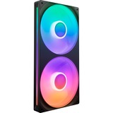 NZXT F280 RGB CORE, Sag fan Sort