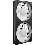 NZXT F280 RGB CORE, Sag fan Sort