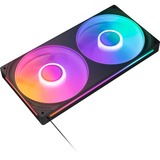 NZXT F280 RGB CORE, Sag fan Sort