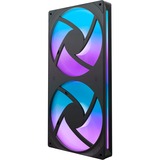 NZXT F280 RGB CORE, Sag fan Sort