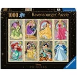 Ravensburger Puzzle Disney Princess - Nouveau Art Prinzessinnen, Puslespil 