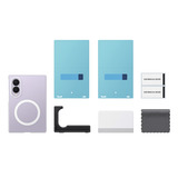 Samsung Klar Magnet Etui, Mobiltelefon Cover gennemsigtig