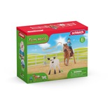 Schleich Farm World Cowgirl Team Roping Fun, Spil figur Farm, 3 År, Flerfarvet