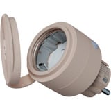 Shelly Wave Outdoor Plug S LR, Stikdåse Beige