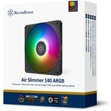 SilverStone Air Slimmer 140 ARGB, Sag fan Sort