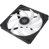SilverStone Air Slimmer 140 ARGB, Sag fan Sort