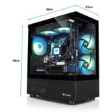 Thermaltake PC-000111-DE, Gaming PC Sort/gennemsigtig