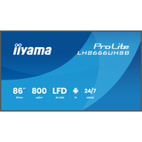 iiyama LH8666UHSB-B1AG, Offentlig visning Sort (mat)
