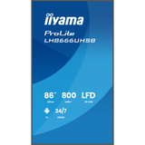 iiyama LH8666UHSB-B1AG, Offentlig visning Sort (mat)