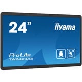 iiyama TW2424AS-B1 computerskærm 60,5 cm (23.8") 1920 x 1080 pixel 4K Ultra HD Berøringsskærm Sort, Offentlig visning Sort, 60,5 cm (23.8"), 1920 x 1080 pixel, 4K Ultra HD, 14 ms, Sort