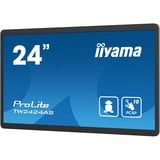 iiyama TW2424AS-B1 computerskærm 60,5 cm (23.8") 1920 x 1080 pixel 4K Ultra HD Berøringsskærm Sort, Offentlig visning Sort, 60,5 cm (23.8"), 1920 x 1080 pixel, 4K Ultra HD, 14 ms, Sort