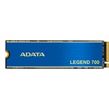 ADATA LEGEND 700 M.2 512 GB PCI Express 3.0 3D NAND NVMe, Solid state-drev Blå/Guld, 512 GB, M.2, 2000 MB/s