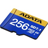 ADATA Premier Extreme microSDXC 256 GB, Hukommelseskort Blå/Gul