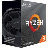 AMD Ryzen 3 4100 processor 3,8 GHz 4 MB L3 Kasse AMD Ryzen™ 3, Stik AM4, 7 nm, AMD, 3,8 GHz, 64-bit