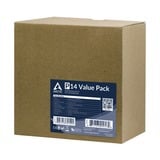 ARCTIC P14 Value Pack Computerkabinet Ventilator 14 cm Sort, Sag fan Sort, Ventilator, 14 cm, 1700 rpm, 0,3 blæser, 72,8 kubikfod/min., 123,76 m³/t