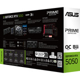 ASUS Prime -RTX5050-O8G NVIDIA GeForce RTX 5050 8 GB GDDR6, Grafikkort GeForce RTX 5050, 8 GB, GDDR6, 128 Bit, 7680 x 4320 pixel, PCI Express 5.0
