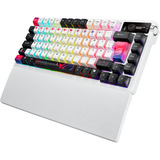 ASUS ROG Azoth X tastatur Spil USB + RF Wireless + Bluetooth QWERTZ Hvid, Gaming-tastatur Hvid, DE-layout, ROG NX V2, Kabel & trådløs, USB + RF Wireless + Bluetooth, Mekanisk, QWERTZ, RGB LED, Hvid