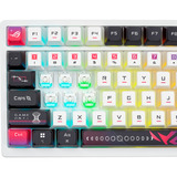 ASUS ROG Azoth X tastatur Spil USB + RF Wireless + Bluetooth QWERTZ Hvid, Gaming-tastatur Hvid, DE-layout, ROG NX V2, Kabel & trådløs, USB + RF Wireless + Bluetooth, Mekanisk, QWERTZ, RGB LED, Hvid