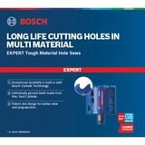 Bosch EXPERT TOUGH MATERIAL hulsav Boremaskine 1 stk Enkelt, Boremaskine, Mursten, Plast, Blød keramisk vægsten, Rustfrit stål, Træ, Sort, Blå, Rød, Tungsten carbide (TC), 6 cm
