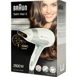 Braun Satin Hair 5 PowerPerfection HD580, Hårtørrer Hvid/Sølv