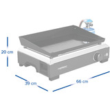 Campingaz Plancha Othello 1 CV, Grillplade Sort/rustfrit stål