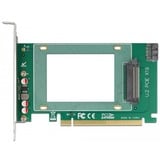 DeLOCK 90051 interface-kort/adapter Intern U.2, Interface card PCIe, U.2, PCIe 4.0, Grøn, PC, FCC