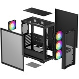 DeepCool CC560 MESH V2, Towerkabinet Sort