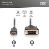 Digitus Adapterkabel HDMI > DVI-D Sort