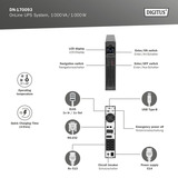 Digitus DN-170093 OnLine, UPS Sort
