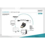 Digitus HDMI-A stik > HDMI-A fatning 4K, Adapter Sort