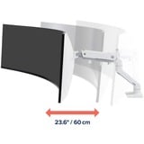 Ergotron HX Series 45-647-216 skærmbeslag og -stativer 124,5 cm (49") Hvid Skrivebord Hvid, Klemme, 19,1 kg, 124,5 cm (49"), 100 x 100 mm, Højdejustering, Hvid