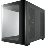 FSP S380-BA Micro Tower Sort, Towerkabinet Sort, Micro Tower, PC, Sort, micro ATX, Mini-ITX, SPCC, Hærdet glas, Spil