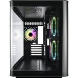 FSP S380-BA Micro Tower Sort, Towerkabinet Sort, Micro Tower, PC, Sort, micro ATX, Mini-ITX, SPCC, Hærdet glas, Spil