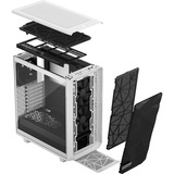 Fractal Design Meshify 2 Compact Tower Hvid, Towerkabinet Hvid/Sort, Tower, PC, Hvid, ATX, micro ATX, Mini-ITX, Stål, Hærdet glas, Spil