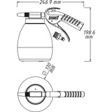 Hazet 9045P-1, Blasting gun Sort/Hvid