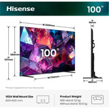 Hisense 100E7DS PRO Hi-QLED-tv, QLED TV Sort/mørk grå
