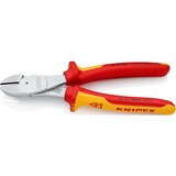 KNIPEX 74 06 200 tang Diagonale horisontale tænger, Skære tang Rød/Gul, Diagonale horisontale tænger, Krom-vanadium-stål, Plast, Rød/Orange, 20 cm, 308 g