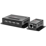 Lindy 42681, USB-forlænger Sort