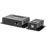 Lindy 42681, USB-forlænger Sort