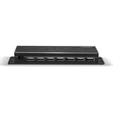 Lindy 7-port USB 2.0 metal hub, USB hub Sort