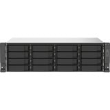 QNAP TS-1673AU-RP-16G NAS & lagringsserver Stativ (3U) Ethernet LAN Sort, Grå V1500B NAS, Stativ (3U), Ryzen Embedded, V1500B, Sort, Grå