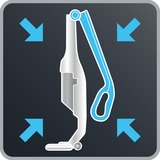 Rowenta RH6737 Batteri Dry Poseløs 0,6 L Hvid, Skaft støvsuger Hvid, Poseløs, Hvid, 0,6 L, Rektangulær, Dry, Cyclonisk