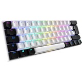 Sharkoon SGK50 S4 tastatur USB QWERTY Spansk Hvid, Gaming-tastatur Hvid/Sort, ES-layout, Kalih rød, 60%, USB, QWERTY, RGB LED, Hvid