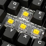 Sharkoon SKILLER SGK50 S2 PBT, Gaming-tastatur Sort, DE-layout, Gateron G Pro 3.0 Yellow