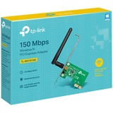 TP-Link TL-WN781ND netværkskort Intern WLAN 150 Mbit/s, Wi-Fi-adapter Intern, Trådløs, PCI Express, WLAN, 150 Mbit/s, Grøn, Detail
