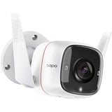 TP-Link Tapo TC65 overvågningskamera Kugle (form) IP-sikkerhedskamera Udendørs 2304 x 1296 pixel Loft/væg Hvid/Sort, IP-sikkerhedskamera, Udendørs, Kabel & trådløs, Amazon Alexa & Google Assistant, CE, Loft/væg