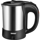 Unold UNO 18575 elkedel 0,5 L 1000 W Sort, Rustfrit stål Sølv/Sort, 0,5 L, 1000 W, Sort, Rustfrit stål, Rustfrit stål, Ledningsfri